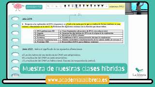 Así es una Clase Híbrida de Biología (Selectividad) en La Llibreta | Replicación del ADN
