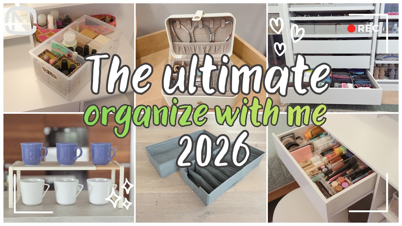 HOME ORGANIZATION 2026 | IKEA PAX, Tidy Kitchen, Jewelry Storage & Vanity Setup