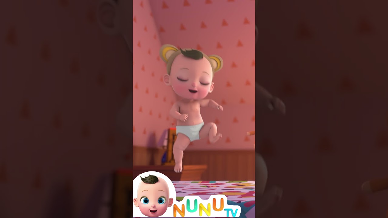 Lima monyet kecil melompat ke tempat tidur | Balita | Lagu Anak Anak 