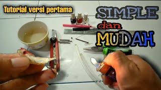 TUTORIAL cara membuat umpan dari lem tembak/lem bakar.