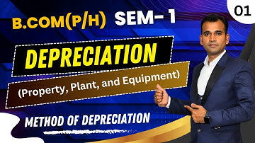 Methods of depreciation | Property plant & equipment | Part 1 | Financial Accounting for bcom |