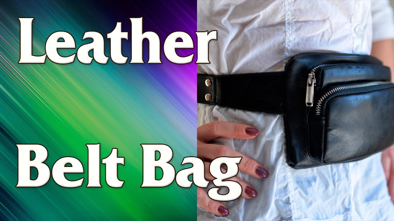 Leather Belt Bag/Fanny pack KaVetro Pattern Sewing Tutorial + pattern