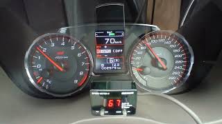 WRX STIにPIVOT SPEED METER V取り付け