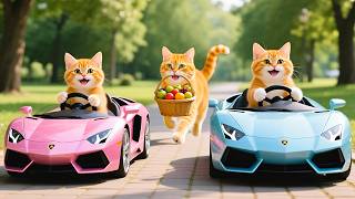 Mama Cat Trims Fur on the Farm and Makes Tiger Hat For Kittens At Home🐾🎩🐯