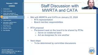 Memorandum of Understanding Update Committee: February 7, 2024