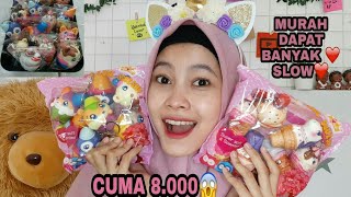 SHOPEE HAUL SQUISHY 8.000 DAPAT 16 SQUISHY 😱
