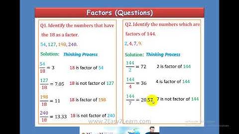Factors and Multiples | O Level | IGCSE mathematics