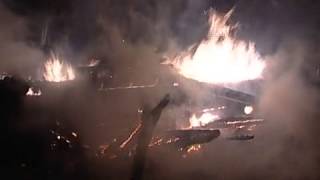 Пожар в Ирдоматке - видео без комментариев