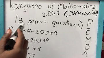 Math kangaroo 2009