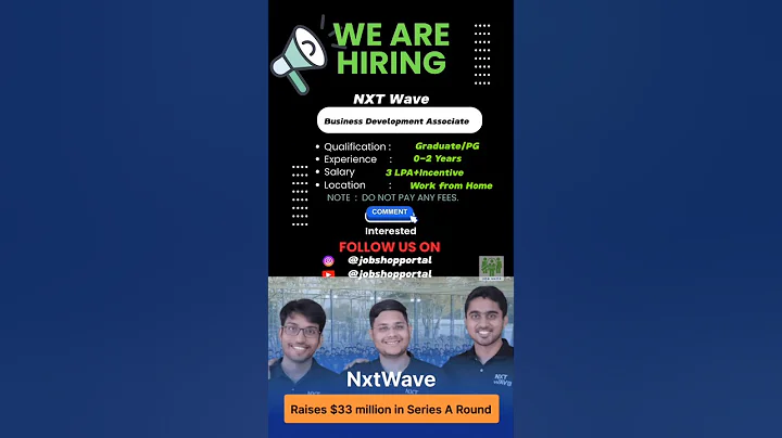NXTWave is Hiring Now!!!!!!! #jobsvacancy #permanentworkfromhomejobsforfreshers
