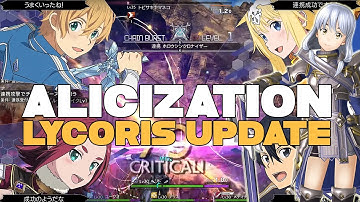 BIG SAO ALICIZATION LYCORIS NEWS | CAC, RAID BOSS, AND BATTLE SYSTEM!
