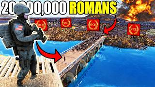 Can 1 Modern Sniper Hold BRIDGE vs 20,000,000 ROMAN ARMY Invasion?! - UEBS 2: Best Mods screenshot 1
