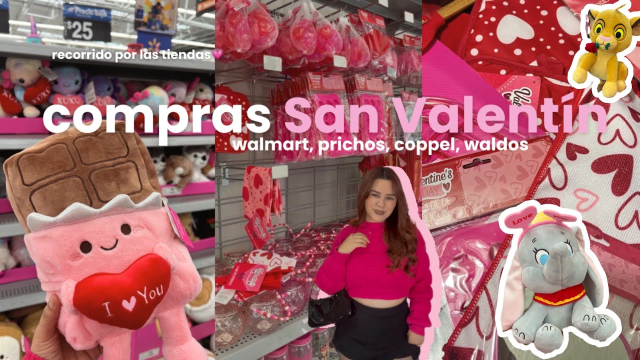 Compras San Valentín, walmart, prichos, waldo's, coppel💗 recorrido por las tiendas 🛍️💗