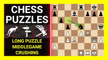Chess Puzzles to Practice. Themes: Long puzzle, Middlegame, Crushing. Learn Chess