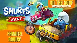 Smurfs Kart - On The Roof With Azrael Time Challenge, Farmer Smurf