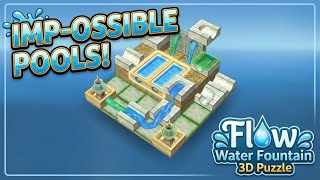 LEVEL 46 - POOLS I | Flow Water Fountain 3D Puzzle | Walkthrough, Gameplay, No Commentary