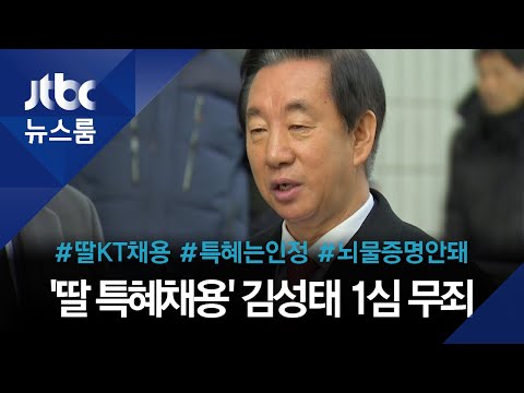 &amp;quot;특혜채용은 맞지만 뇌물은 아니다&amp;quot;…김성태 1심 무죄