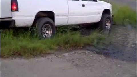 Chevy Floats on water