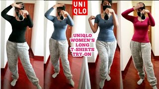 REVIEW UNIQLO WOMEN'S LONG TSHIRTS TRY-ON || REVIEW BAJU UNIQLO || UNIQLO OUTFITS || UNIQLO FASHION
