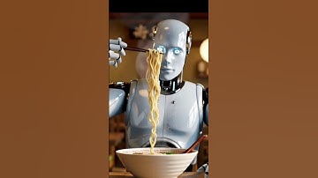 THIS ROBOT IS EATING THE NOODLES 🤯 #ai #ytshorts #aivideo #film #viral #robot #newfilm  #airobot