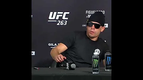 UFC 263 : Nate diaz smoking weed at post fight press conference #natediaz #ufc263 #leonedwards