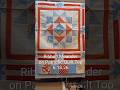 Ribbon Meander on Patriotic Quilt Top, 6.18.26