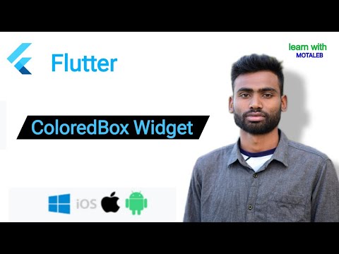 Flutter ColoredBox Widget Abdul Motaleb|Learn With Motaleb|Flutter Widget