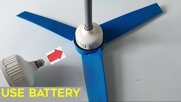 How to make a ceiling fan from led bulbs || use 12v . motor