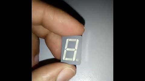 Display 7 segmentos anodo comum