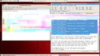 manual creation of database