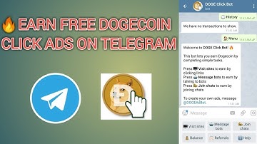 Kiếm 100 Dogecoin mỗi ngày trên Telegram - DOGE Click Bot
