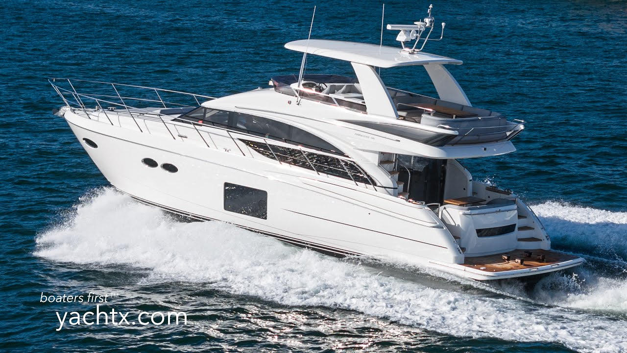 2015 Princess 56 Flybridge Motor Yacht | YachtX.com - YouTube