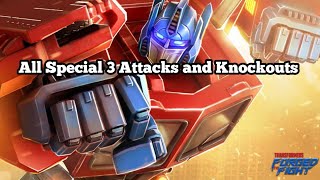 All Special 3 Attacks and Knockouts (HD) - Transformers Forged to Fight screenshot 3