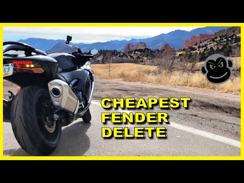 2022 Hayabusa | Fender Delete | DIY for less than $10 dollars