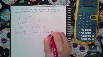 Ch 11 Sec 5 Solving an exponential equation by using logarithms Decimal answers, advanced