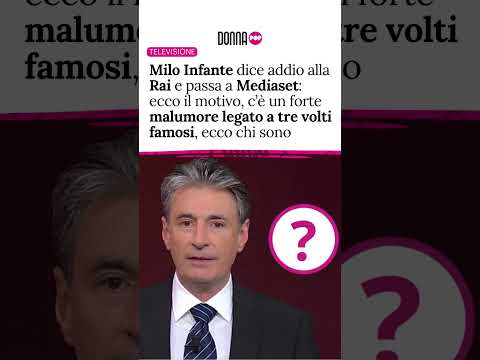 Video Milo Infante dice addio alla Rai e passa a Mediaset: cè un forte malumore legato a tre volti famosi