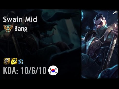 Video Swain Mid vs Viktor - Bang - KR Challenger Patch 6.10 - youtube