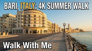 Walk With Me in Bari, Italy, Walking 4K