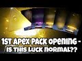 My 1st Apex Legends Pack Opening - 3 Legendary in 9 Packs??