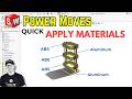 Apply Materials FASTER - SolidWorks Multi-Body POWER MOVE!