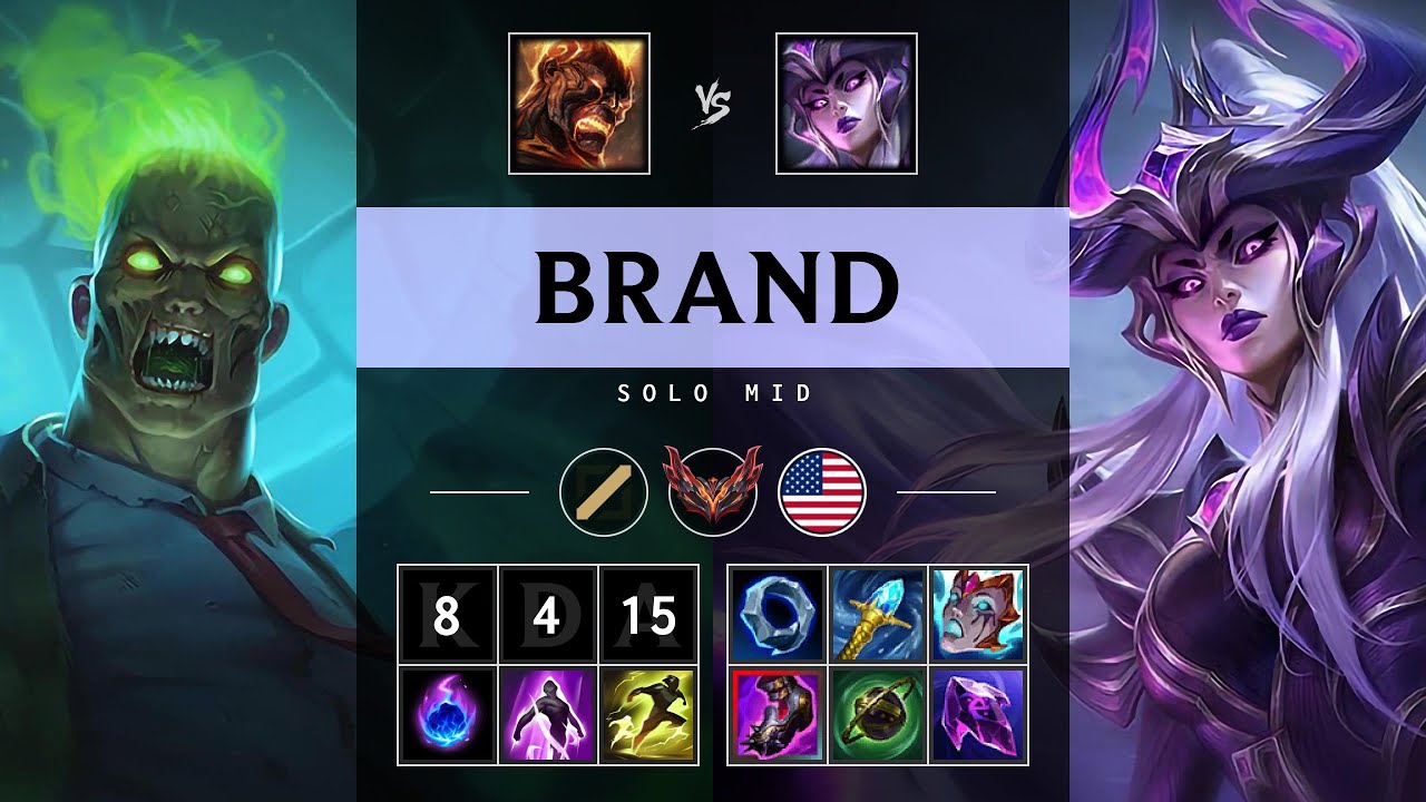 Brand Mid vs Syndra - NA Grandmaster Patch 25.16