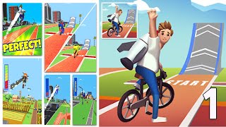 Bike Hop - Crazy BMX Bike Jump Walkthrough Gameplay Part 1 Tutorial screenshot 2