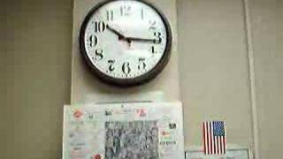 Clock Running Backwards at work