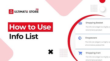 How to Use Info List Widget by Ultimate Store Kit in Elementor | BdThemes