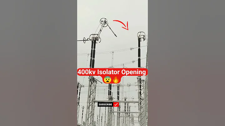 😱😨400 kv isolator operation #viral #electrical #transco #youtubeshorts #shirts #ytshorts #shorts