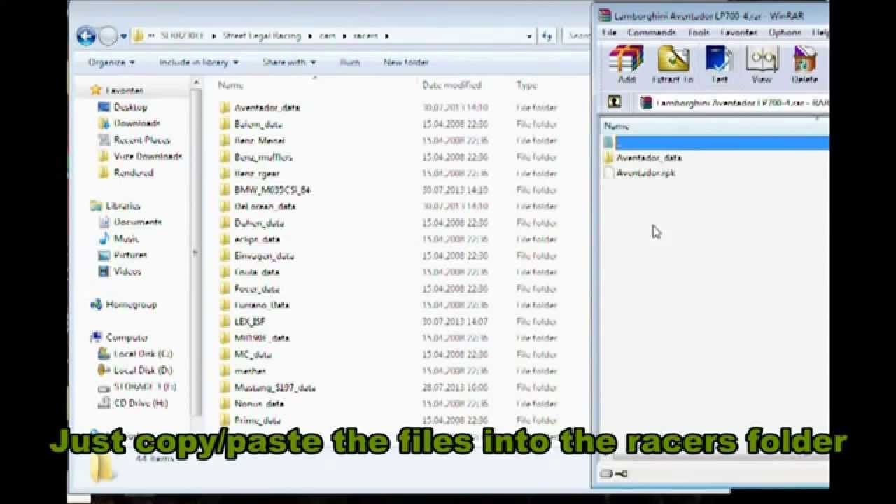 Street Legal Racing Redline How to install Car mods