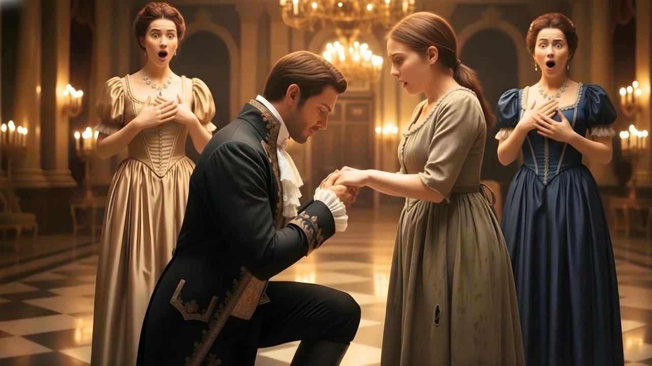 Stiefschwestern heirateten Grafen, doch Englands begehrtester Herzog kniete für die arme Waise!