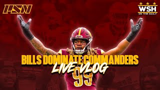 Washington Commanders/Buffalo Bills Game VLOG LIVE from FedEx Field! Sights, Sounds, and reactions!