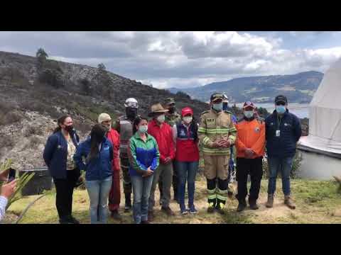 Dan por controlado y en fase de liquidación el incendio forestal en Guatavita, Cundinamarca