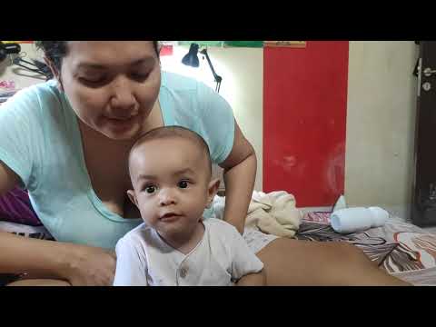 baby bhim & mom are listening song after take a bath